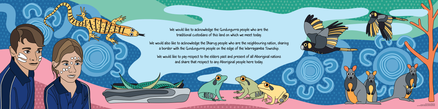 Warragamba Public School Acknowledgement of Country mural